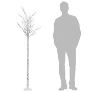Albero Natale 200 LED 2,2 m Salice Bianco Caldo Interno Esterno