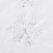 Gonna per albero di Natale di lusso bianca 122 cm