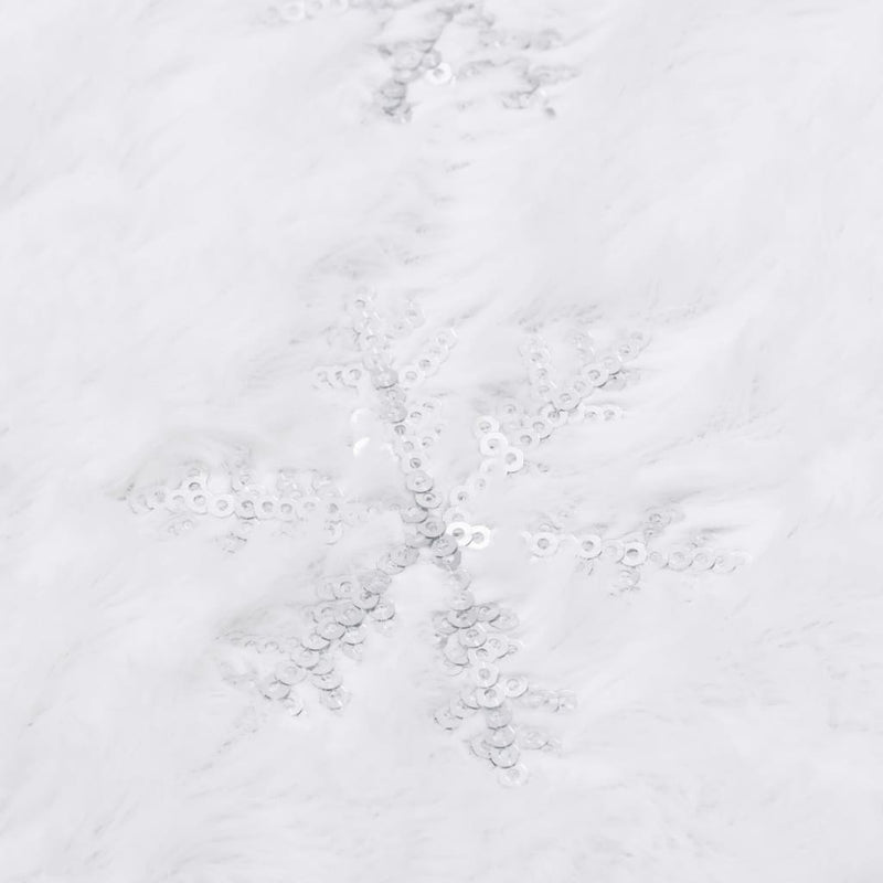 Gonna per albero di Natale di lusso bianca 122 cm