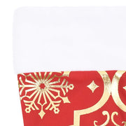 Gonna per albero di Natale di lusso con calza rossa 122 cm