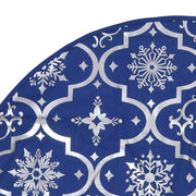 Gonna Albero Natale Raffinata con Calza Blu in Tessuto 90 cm