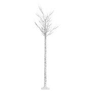Albero Natale 220 LED 2,2m Salice Bianco Freddo Interno Esterno