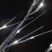 Albero Natale 220 LED 2,2m Salice Bianco Freddo Interno Esterno