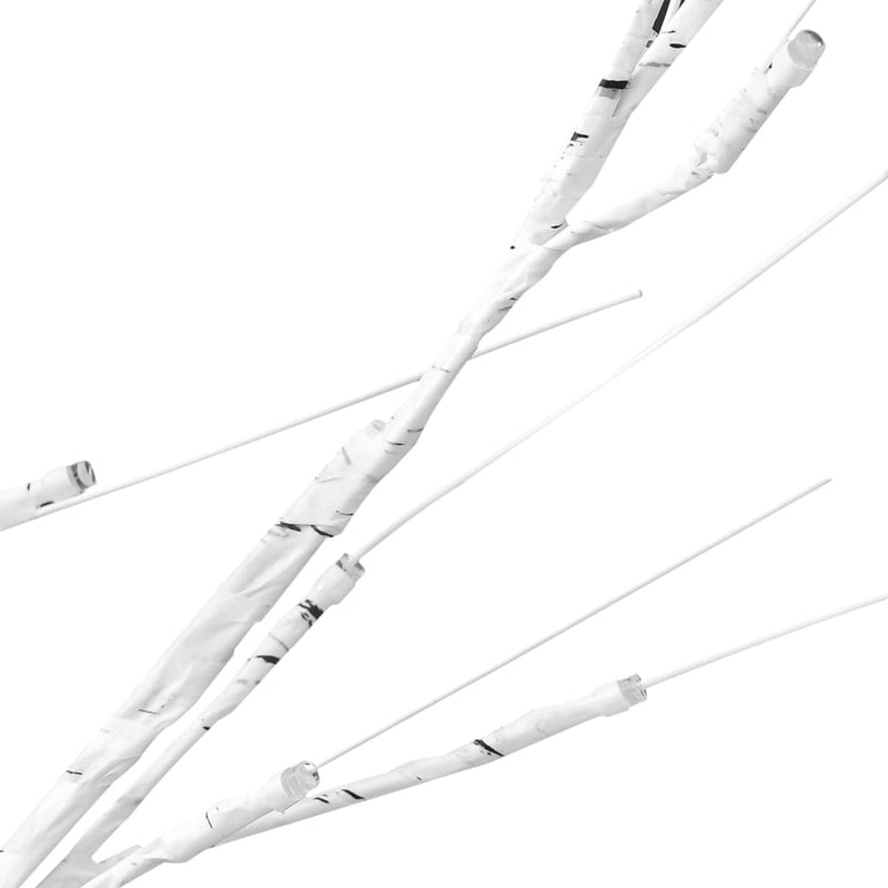 Albero Natale 220 LED 2,2m Salice Bianco Freddo Interno Esterno