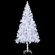 Albero di Natale Preilluminato Palline Bianco 210 cm 910 Rami