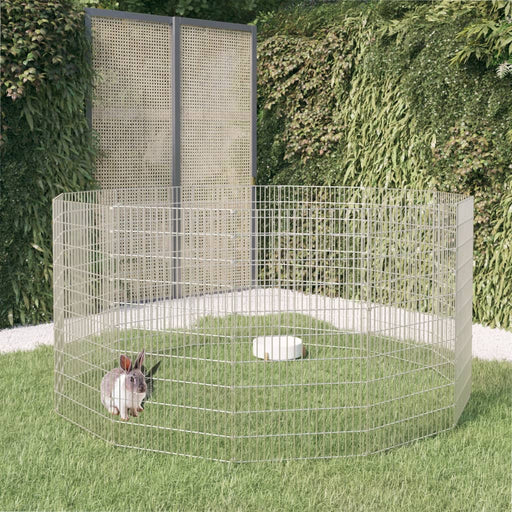 Recinto per animali all'aperto 12 pannelli 54x100 cm