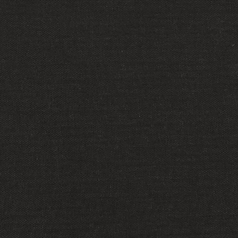 Poltrona Relax con Sgabello Nero in Tessuto e Similpelle