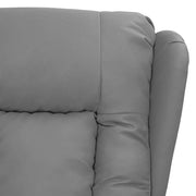 Poltrona Massaggiante Elettrica Grigio Similpelle