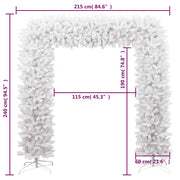 Albero di Natale ad Arco Bianco 240 cm