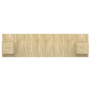 Testiera Letto con Armadietti Legno Multistrato Rovere Sonoma