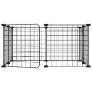 Gabbia per animali domestici a 8 pannelli con porta 70x70x35 cm