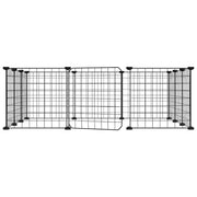 Gabbia per animali domestici 12 pannelli con porta 105x105x35cm