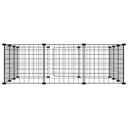 Gabbia per animali domestici 12 pannelli con porta 105x105x35cm
