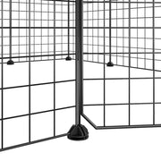 Gabbia per animali domestici 12 pannelli con porta 105x105x35cm
