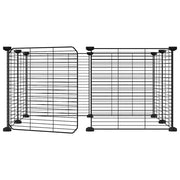 Gabbia per animali domestici a 8 pannelli con porta 70x70x35 cm
