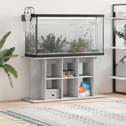 Supporto per acquario in cemento grigio 120x40x60 cm in legno ingegnerizzato