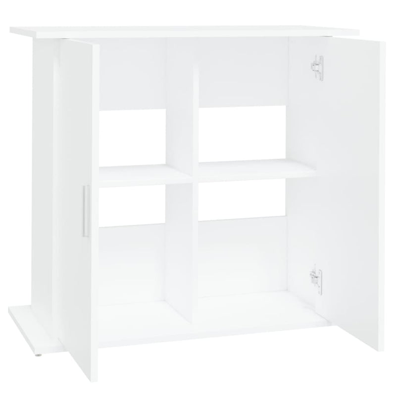Supporto per Acquario Bianco 81x36x73 cm in Legno Multistrato