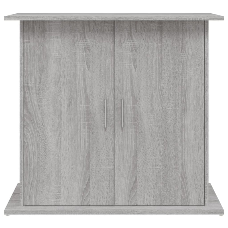 Supporto Acquario 81x36x73cm in Legno Multistrato Grigio Sonoma