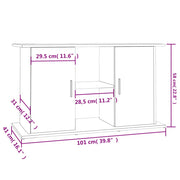 Supporto Acquario 101x41x58 cm Legno Multistrato Grigio Sonoma