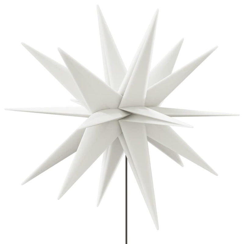 Luce di Natale con Picco Terra e LED Pieghevole Bianca 57 cm