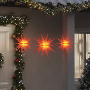 Luci di Natale con LED 3 pz Pieghevoli Rosse