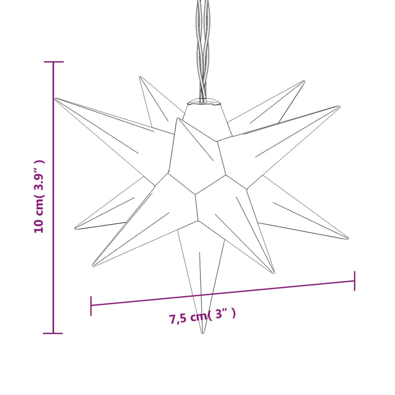 Luci di Natale 10 LED Gialle 10 cm
