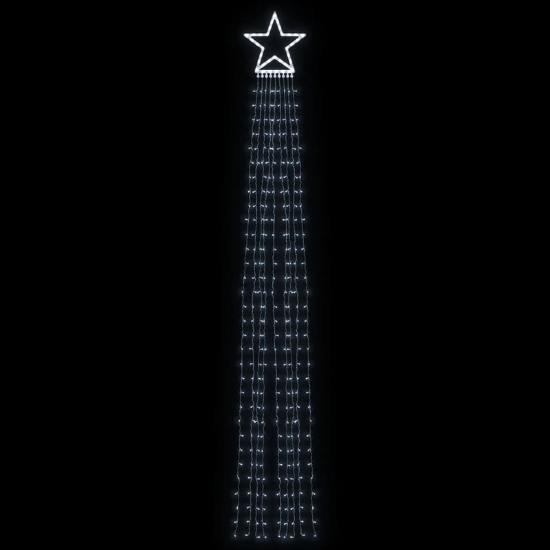 Illuminazione per Albero di Natale 320 LED Bianco Freddo 375 cm