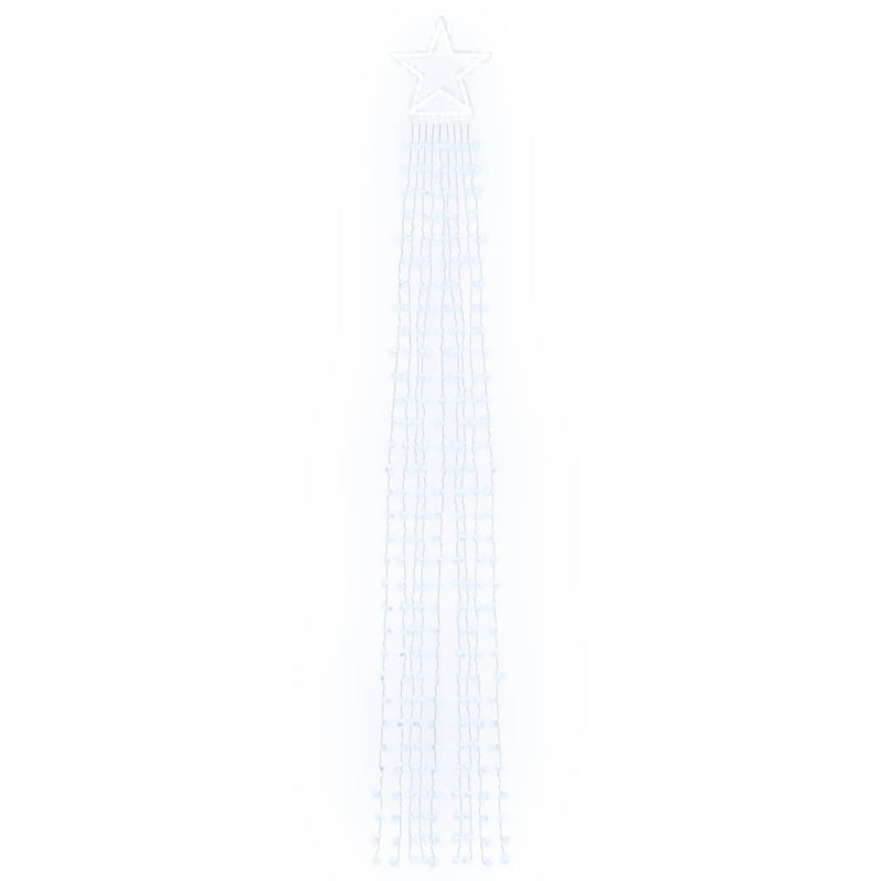 Illuminazione per Albero di Natale 320 LED Bianco Freddo 375 cm