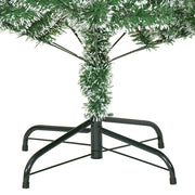 Albero di Natale Artificiale con Neve Fioccata Verde 210 cm
