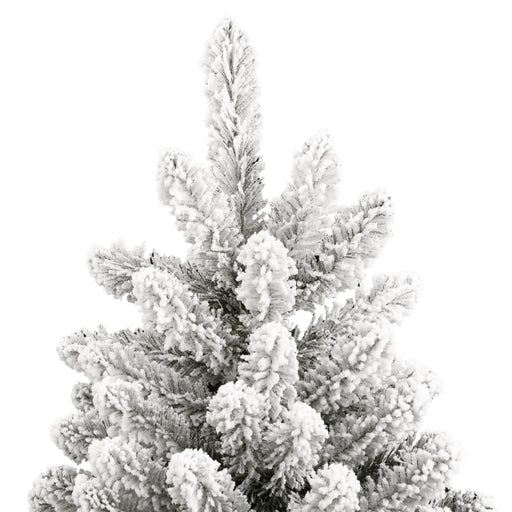 Albero Natale Artificiale Incernierato con Neve Fioccata 270 cm