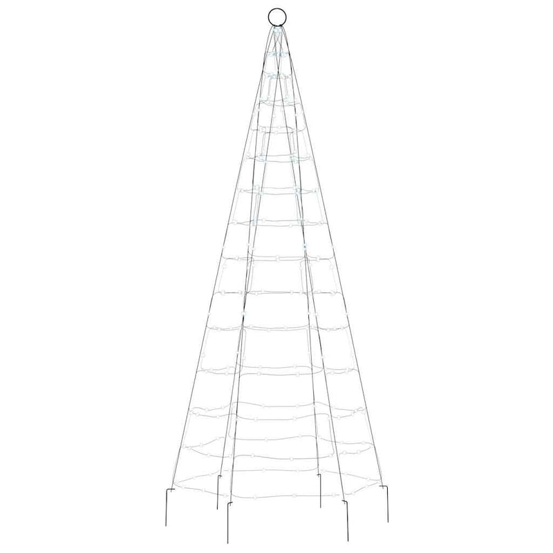 Albero di Natale a LED 200 LED Bianco Freddo 180 cm