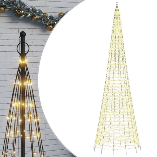 Albero di Natale a LED 1534 LED Bianco Caldo 500 cm
