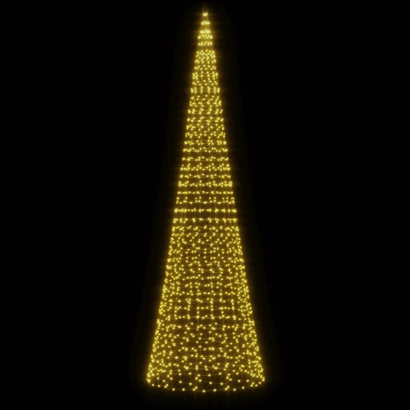 Albero di Natale a LED 1534 LED Bianco Caldo 500 cm