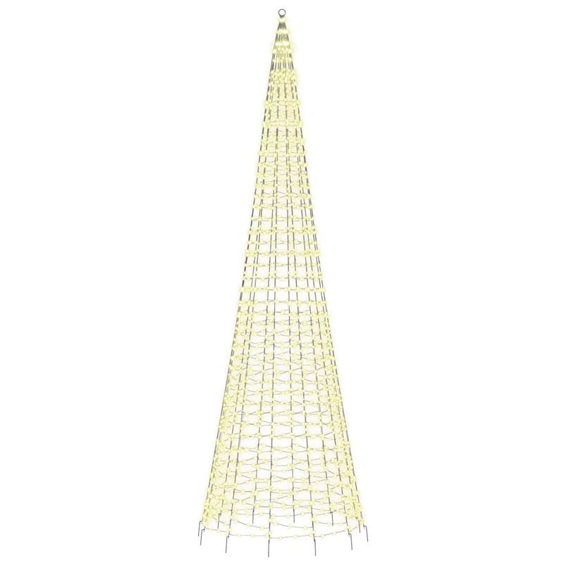 Albero di Natale a LED 1534 LED Bianco Caldo 500 cm
