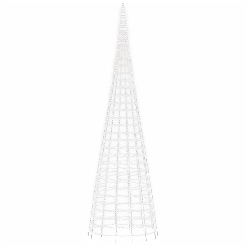 Albero di Natale a LED 3000 LED Bianco Freddo 800 cm