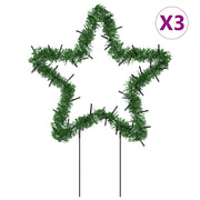 Decorazioni Luminose Natalizie Picchetti 3pz Stella 50LED 29cm