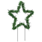 Decorazioni Luminose Natalizie Picchetti 3pz Stella 50LED 29cm