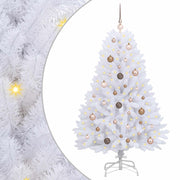 Albero di Natale artificiale 150 cm PVC e Acciaio Bianco