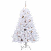 Albero di Natale artificiale 150 cm PVC e Acciaio Bianco
