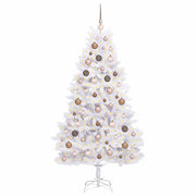 Albero di Natale artificiale 180 cm PVC e Acciaio Bianco