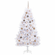 Albero di Natale artificiale 180 cm PVC e Acciaio Bianco
