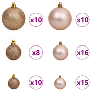 Albero di Natale artificiale 180 cm PVC e Acciaio Bianco