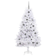 Albero di Natale artificiale 180 cm PVC e Acciaio Bianco