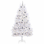 Albero di Natale artificiale 240 cm PVC e Acciaio Bianco