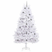Albero di Natale artificiale 240 cm PVC e Acciaio Bianco