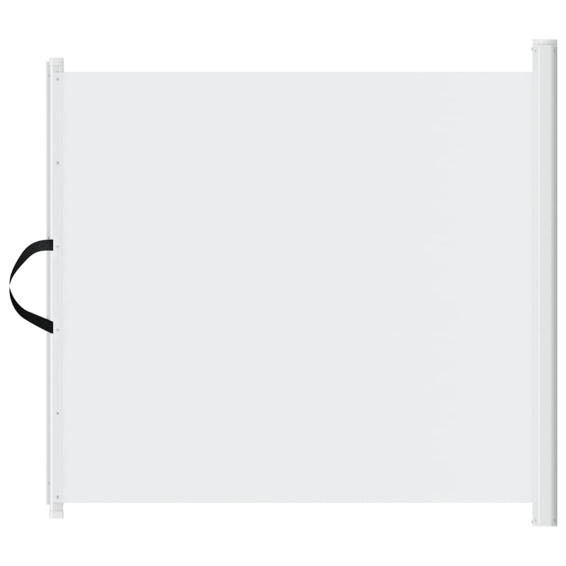 Cancelletto Retrattile per Animali Domestici Bianco 82,5x125 cm