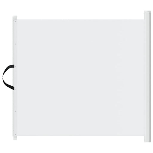 Cancelletto Retrattile per Animali Domestici Bianco 82,5x125 cm