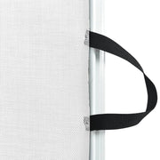 Cancelletto Retrattile per Animali Domestici Bianco 82,5x125 cm