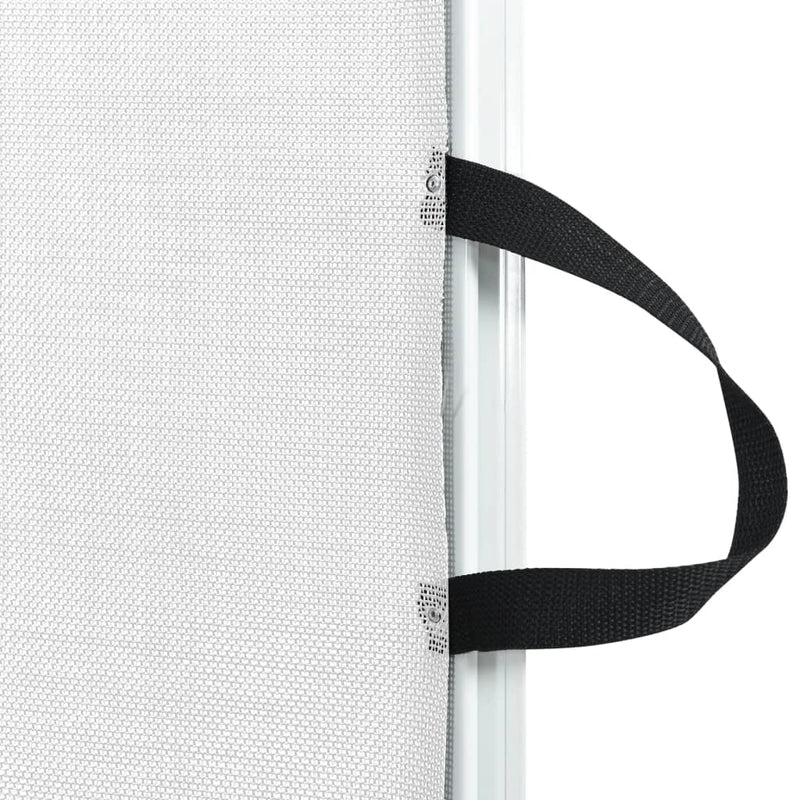Cancelletto Retrattile per Animali Domestici Bianco 82,5x125 cm