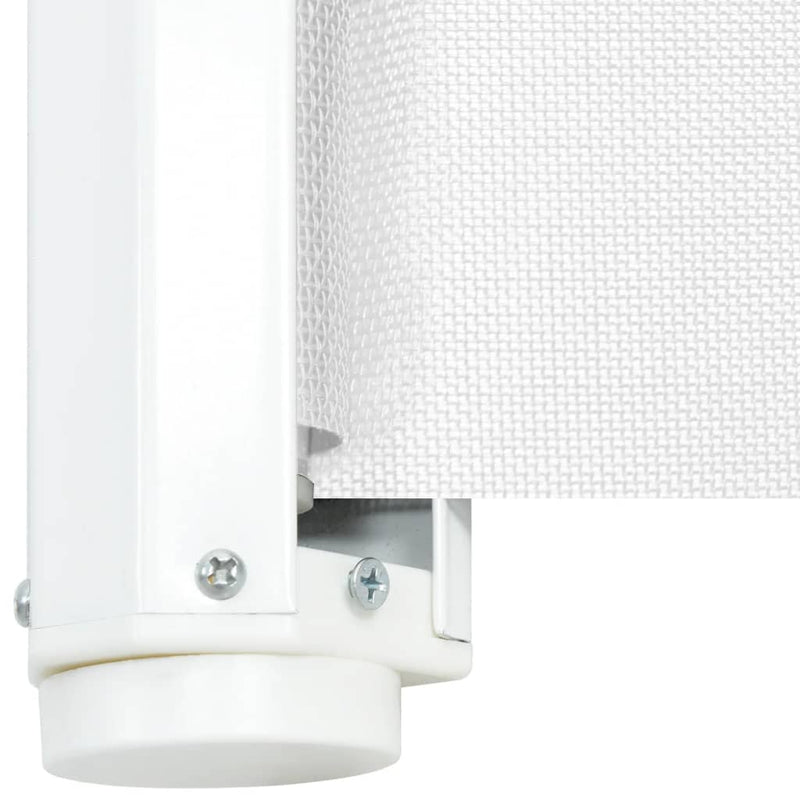 Cancelletto Retrattile per Animali Domestici Bianco 82,5x125 cm